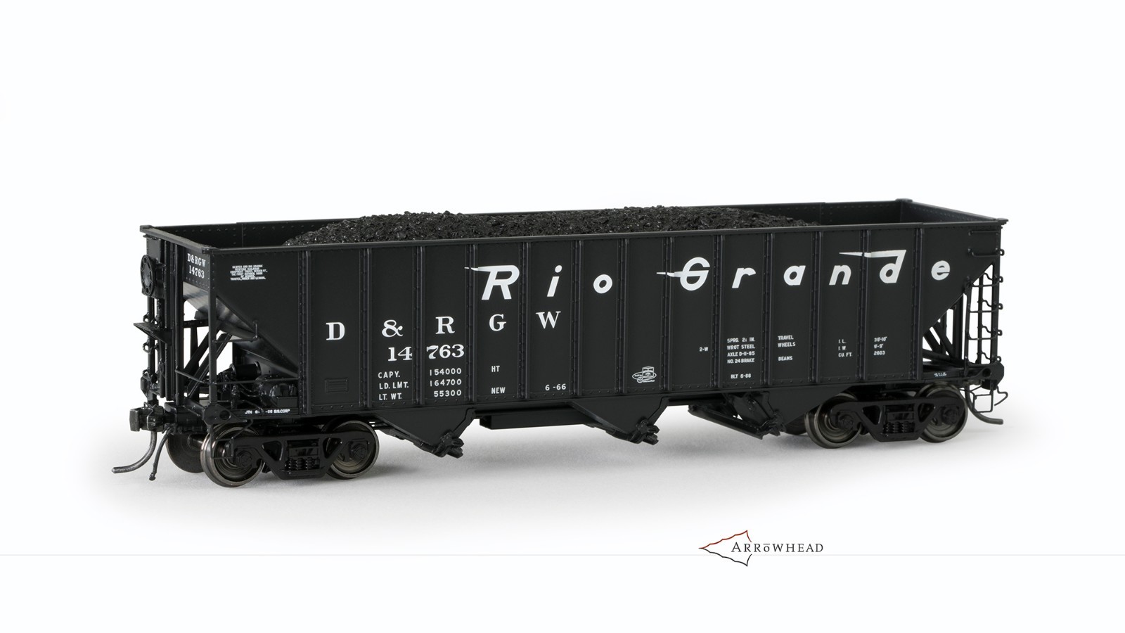Arrowhead Models Rio Grande Committee Design Hopper HO Scale D&RGW Arrowhead Models Rio Grande Committee Design Hopper HO Scale D&RGW