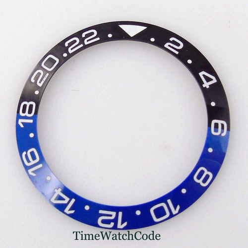 Anillo bisel de cerámica/aleación con inserto de bisel de reloj inclinado de 39,8 mm para reloj de 43 mm para hombre - Imagen 4 de 35