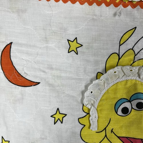 Manta Edredón Bebé Calle Sésamo Hecha a Mano De Colección Pájaro Grande Leer Cuento para Dormir - Imagen 11 de 19