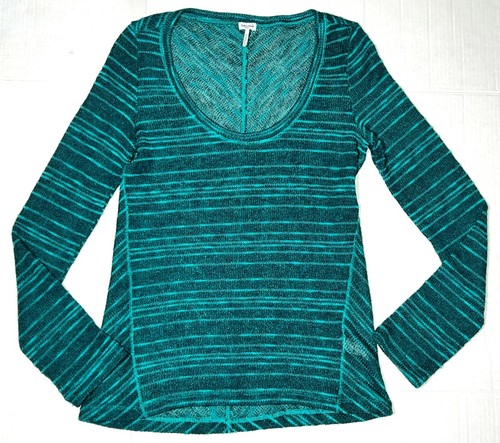 Prachtvoller türkis Norweger Noppen Strick Loose Fit Struktur Pullover Pulli Oberteil S - Bild 1 von 6