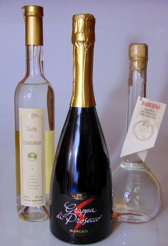 GRAPPA SET DI 3 GRAPPE DI PROSECCO DI BARBERINO E DI CHARDONNAY 70cl 50cl 50cl - Imagen 2 de 8