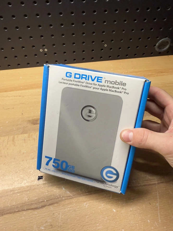 (A) Portable USB Drive for Apple MacBook G Drive Tech Mobile 750GB 5400rpm USB - Image 2 of 4