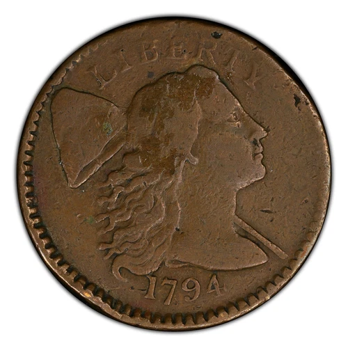 1794 USA Liberty Cap Large Cent - Lettered Edge S-65 - NGC Certified (F) LGC1