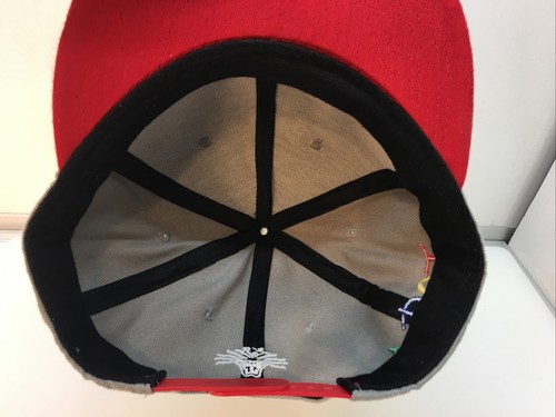 Vintage Snapback Hat TOSA Chicago Bulls SnapBack RED GRAY Vtg NBA RARE - Picture 6 of 9