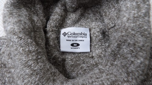 Columbia Turtleneck Sweater Cozy Knit Neutral Brown Heathered Womens Size M - Picture 10 of 10