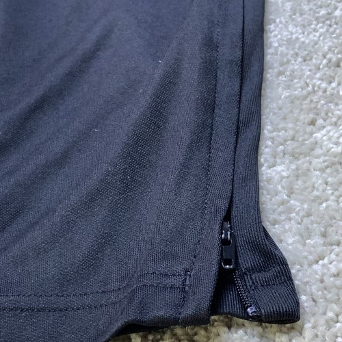 Adidas Track Pants Women's Medium Black Elastic Waist Pockets Draw String Zips - Picture 11 of 15