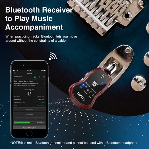 LEKATO B6 5 in 1 Kit Bluetooth 5 Effetti Pedali Sintetizzatore Allenamento Pedali Effetto Chitarra - Foto 6 di 10