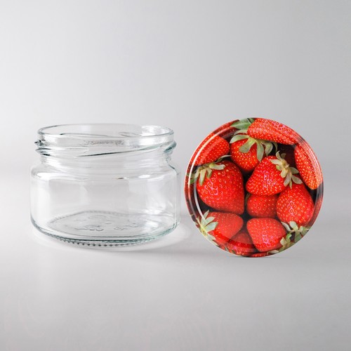 Honigmarmelade Chutney Low Profile 8oz/250ml Glas Glas diverse Metalldeckel - Bild 99 von 146