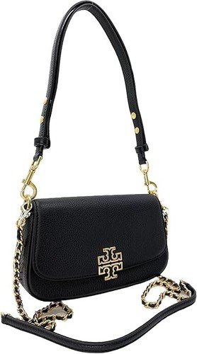 NEU Tory Burch Britten wandelbare Umhängetasche aus genarbtem Leder 2 Riemen - 495 $