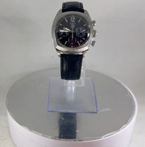 Tag Heuer Monza Calibre 17 CR2113-0.FC6165 Black Dial Mens Watch Excellent A2547 - Video 1 of 1