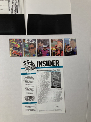Press Pass Racing Prototyp Karte Freigabe Ordner 5 Karten Insider 94 Vol 1 Nascar - Bild 8 von 24