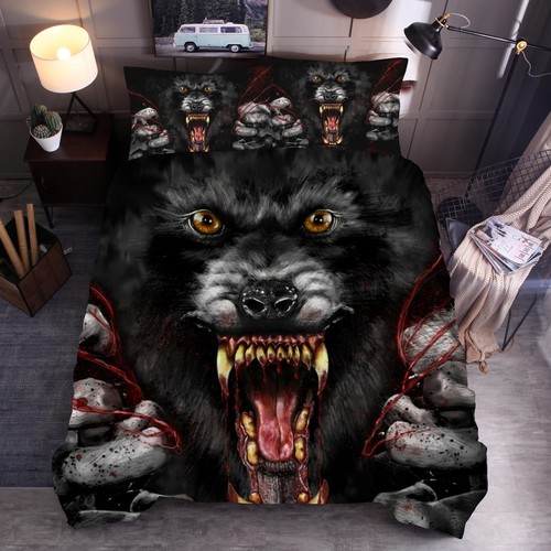 Geschenk Bettbezug Wilde Tiere Kissenbezug Bettwäsche Set Kissenbezug 80x80cm MJ - Bild 35 von 37