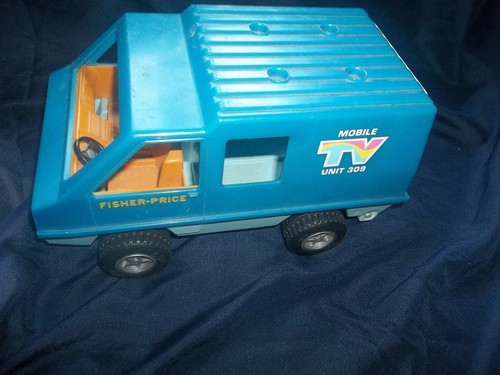 Vintage Fisher Price Vans - Mobile TV & Daredevil Van - schöner Zustand - Bin F - Bild 4 von 7
