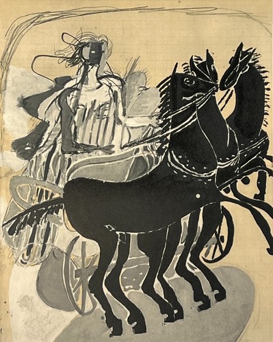 GEORGES BRAQUE"ATTELAGE PAGES DE CARNETS"from VERVE31-32 - Picture 2 of 6
