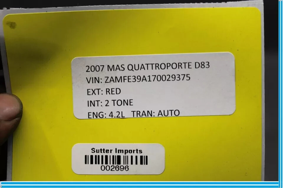 07-13 Maserati Quattroporte M139 Rear Differential Diff Axle Carrier OEM