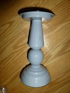 8 Tall Small Gray Enamel Candle Holder Lot Of 2 New Ebay 8 Tall Small Gray Enamel Candle Holder