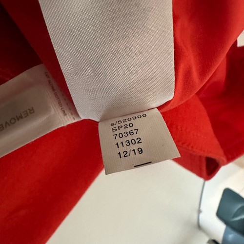 Ann Taylor Trench Bleistift rot Gürtel Knopf Rock Neu mit Etikett Größe 12 - Bild 9 von 11