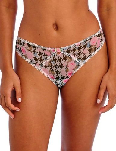 Freya Rose Blossom Brief Multi Floral Size M 12 14 No VPL Mid Rise Knickers New - Picture 5 of 12