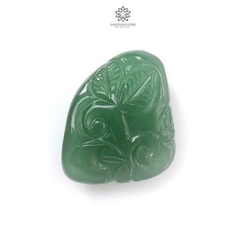 Piedra preciosa de cuarzo verde natural tallada a mano en ambos lados forma elegante 1 pieza para joyería - Imagen 18 de 19