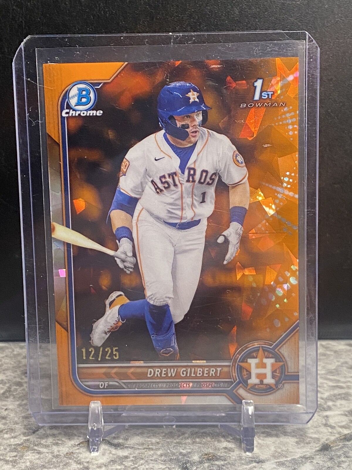 2022 Bowman Chrome Sapphire DREW GILBERT 1st Orange Sapphire /25 BDC-152