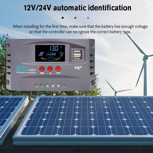 12/24/36/48V 60/100A MPPT Solar Charge Controller Panel Battery Regulator 2 USB - Picture 37 of 37
