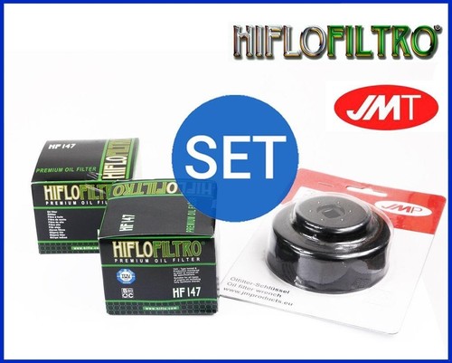 2x Hiflo Ölfilter HF147 + Ölfilterschlüssel für Kymco UXV 500 4x4 - Bild 1 von 1