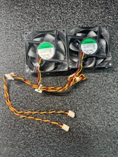 Lot of 2 Sunon KD1208PTB3 DC12V 1,0W 8CM 3-Pin Silent Cooling Fan