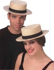 Adult Unisex Costume Boaters Straw