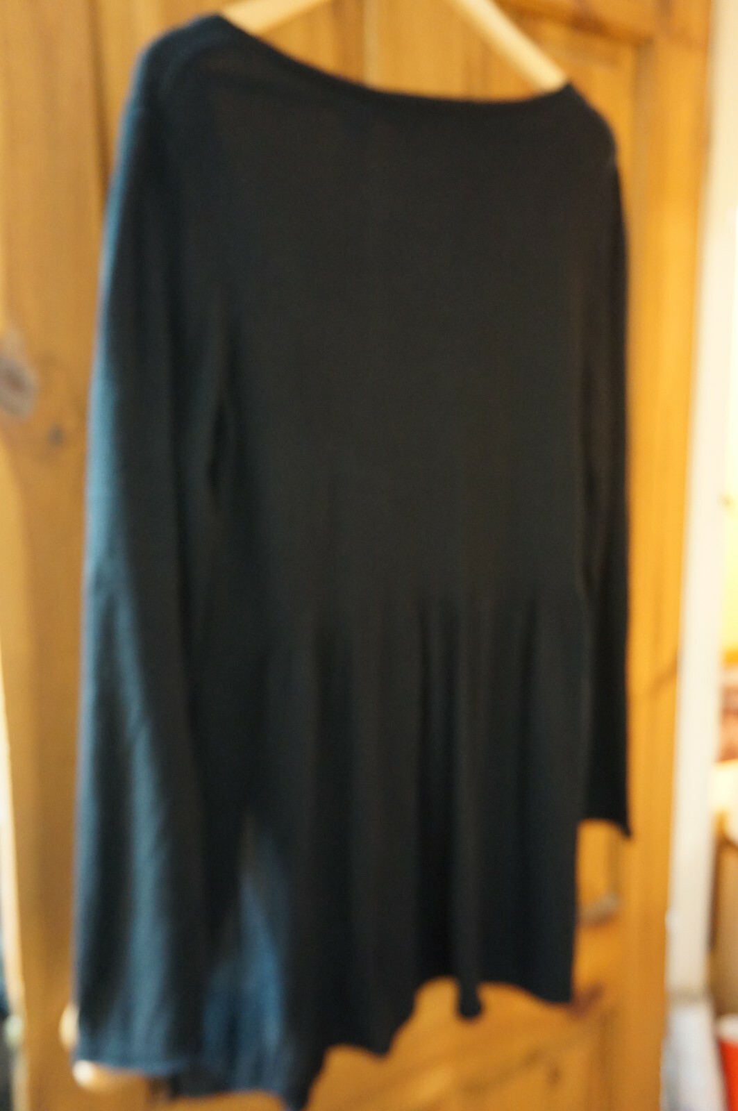 Black knitted cotton mix empire line button jumper 16/18 Taillissime La Redoute image 4