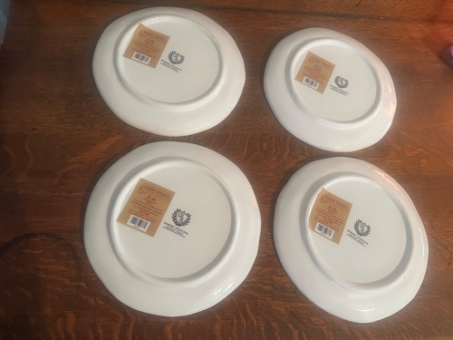 Set Lot of 4 Robert Stanley Plates Rustic Barn & Windmill 8.25” Crazing Lines - Picture 5 of 12