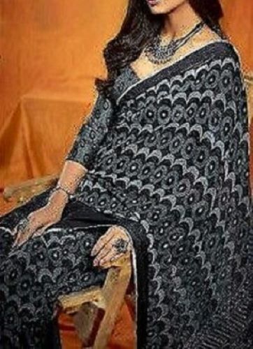 Saree 548 1889 Black Sequins Trendy Partywear Sarees - Picture 5 of 17