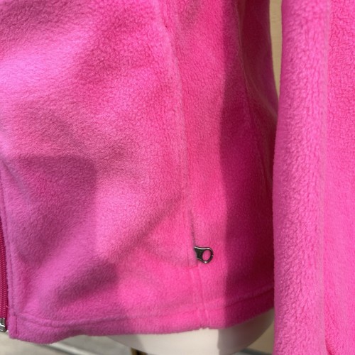 NWT Columbia Girls L 14/16 Girls Benton Springs Full Zip Fleece Jacket Pink Snow - Picture 5 of 6