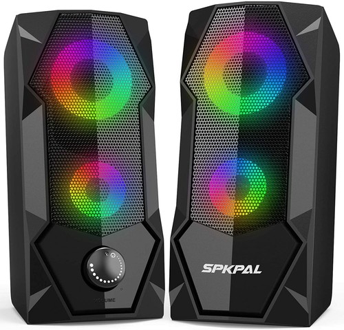 RGB Gaming Speakers PC Compute 2.0 Wired USB Powered Stereo Volume I BRAND NEW - Picture 2 of 12