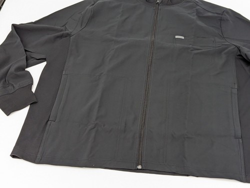 Landau Jacket Men's Black 2XL Full Zipper Long Sleeve Mock Neck Rib Outdoor - Picture 4 of 7