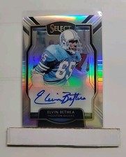 2018 Select Elvin Bethea #SP-EB Silver Prizm Auto #'d 027/199 HOF Oilers A1