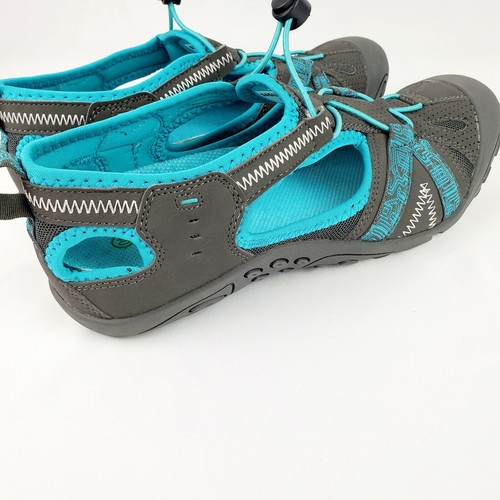 Sandalia atlética de senderismo Saguaro punta cerrada al aire libre caminar agua zapatos talla 7 40 - Imagen 5 de 9