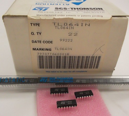 10 pezzi/10 pezzi TL064IN LOW POWER J-FET DUAL OP AMP TL062 DIP14 NUOVO NEW ~ - Foto 3 di 7