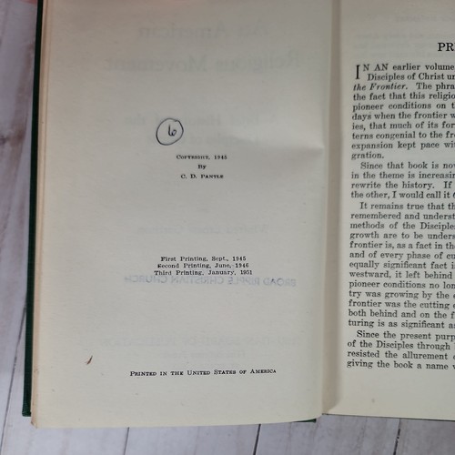 An American Religious Movement: A Brief History of the Disciples of Christ HC - Picture 7 of 7