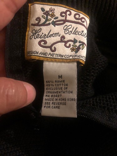 Heirloom collectibles sweater Zs M 55%Ramie 45%Cotton Exclusive - Afbeelding 6 van 6