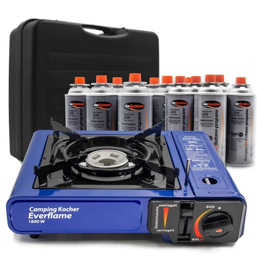 Camping Gaskocher Kocher 2.3kW + Gaskartuschen MSF-1a + Koffer - Bild 9 von 10