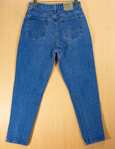 VTG Jordache Woman's Tapered Leg Stone Wash Denim Blue Jeans size 15/16 - 32x31 - Picture 2 of 4