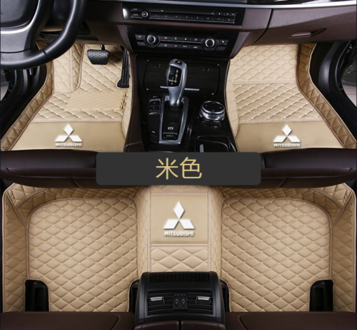 Car Floor Mats For Mitsubishi All Models Luxury Custom Waterproof PU Leather Pad - Picture 10 of 31