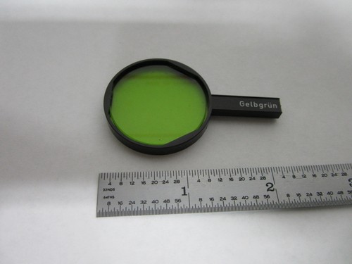 MICROSCOPE PART  FILTER GREEN GERMANY OPTICS BIN#M8-01 - Picture 1 of 3
