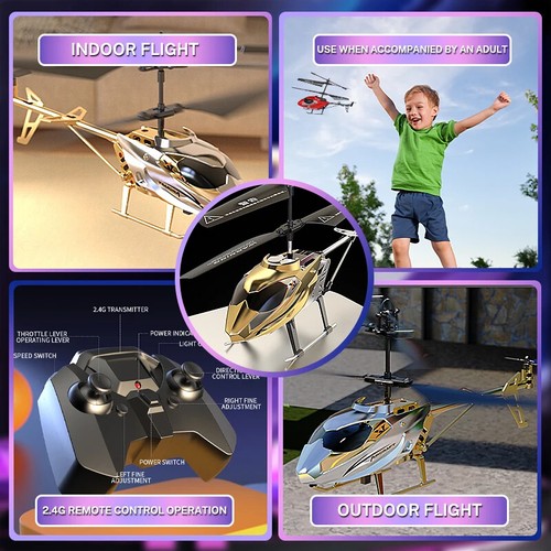 Lo último RC Helicóptero Recargable Seguro Control Remoto Drone Genial Mini Juguetes para Niños - Imagen 2 de 45