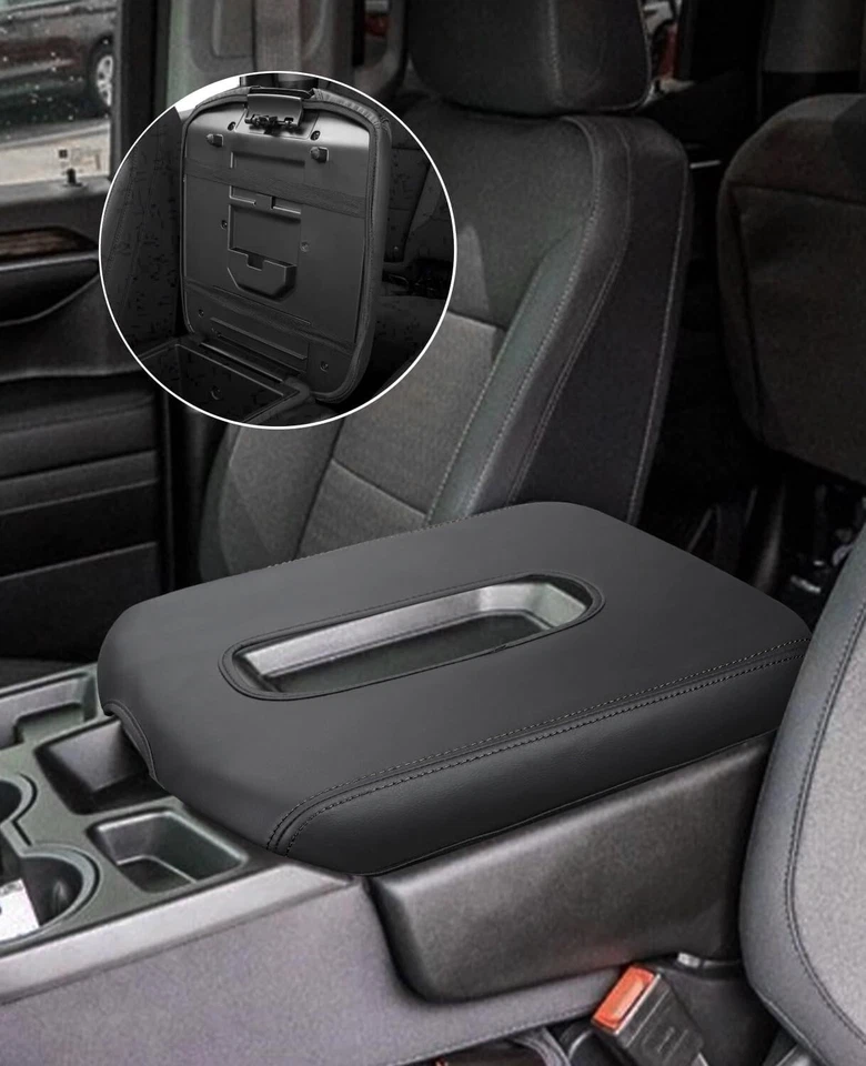 INTGET Armrest Cover for 2019-2024 Chevy Silverado GMC Sierra Center Console Lid - Image 4 of 4