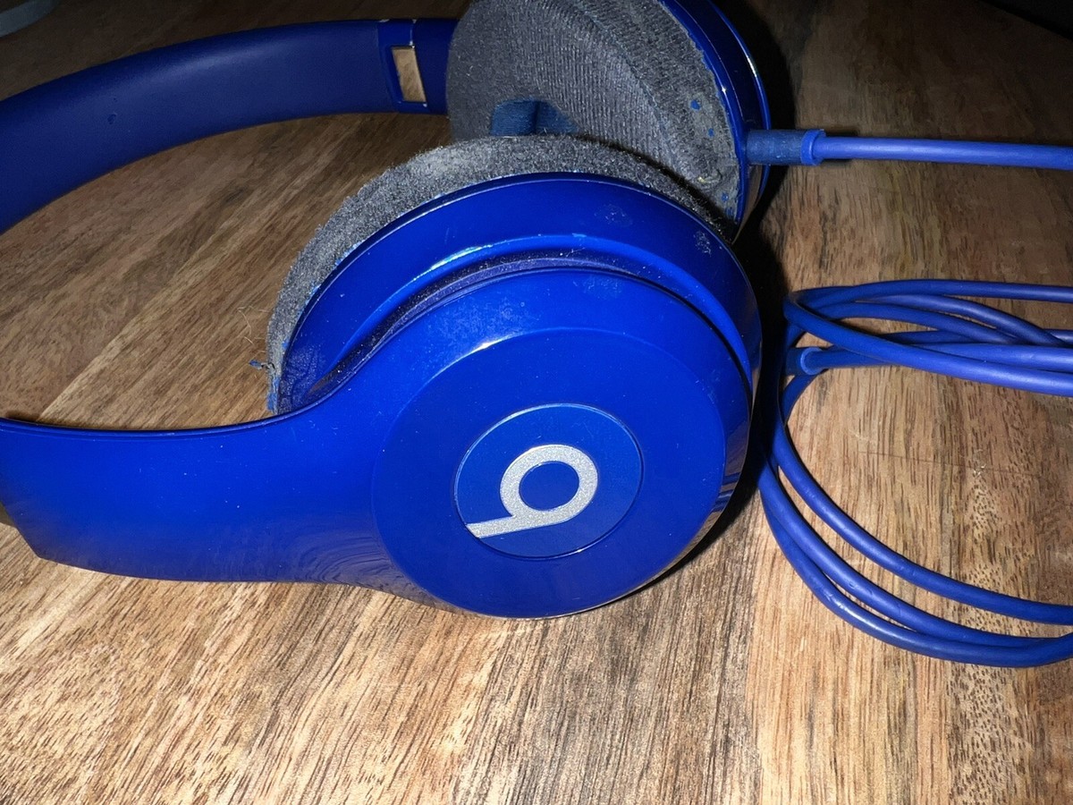 Beats By dr Dre Solo 2 Wired Headband Headphones Blue B0518 Beats By dr Dre Solo 2 Wired Headband Headphones Blue B0518