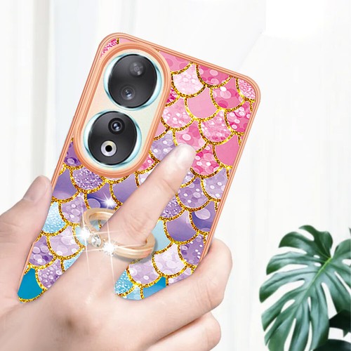 Phone Case Cover for Huawei Honor 90 X8 Ring Border Colorful Silicone Back Case - Picture 8 of 14