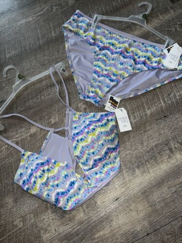 Time And Tru Women's Mid Rise Bathing Swim Suit Size 1XL 16-18W NWT Top & Bottom