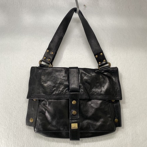 Bolso de hombro/mano de cuero negro KOOBA con solapa hebilla magnética se extiende 2-5 pulgadas con - Imagen 17 de 21