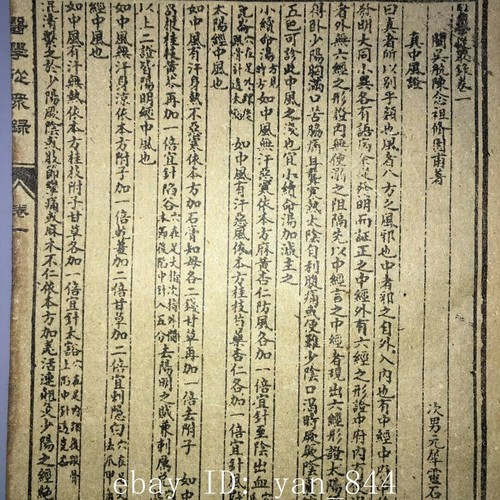 Chinese old Medicine Books ((medicine Case Cong Zhong Record)) 6 books 69 pages - Picture 5 of 8